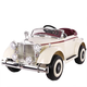 Coolpad Chi Rolls-Royce voiture électrique pour enfants voiture classique 1-6 ans bébé mâle et femelle télécommande peut s'asseoir sur une poussette à quatre roues cadeau phare - peint en rouge fonction complète + télécommande multifonction + ceinture de sécurité à cinq points balançoire musicale + garantie à vie