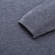 JOEONE Centro comercial mismo estilo suéter 100% lana otoño e invierno para hombre versión estándar superior interior cálida, cómoda y agradable para la piel + gris medio + AY1D50320 XL 180/100A (52)