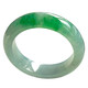 Burmese jadeite bracelet ice type authentic sun green floating flower jade bracelet mid-mountain water jade bracelet high ice gift for mother 53mm ring