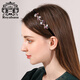 Royal sasa royal salsa Korean hair hoop hair accessories headband face wash headband imitation crystal hairpin bangs press hairpin clip headwear