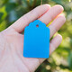 100 Stück Hängeetiketten, Pflanzenschilder, Baumschilder, klassifizierte Farbkarten, Kunststoff, wasserfest, lichtecht, lichtecht P 2,5*3,6 cm blau, 100 Stück