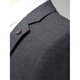 BOSS men's wool suit suit 2025 new spring and autumn gray double slit men's wedding suit jacket two-piece set - gray XL 180 suitable for 140-155 Jin Jin equals 0.5 kg