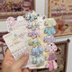 Cute Korean-style dog plaid hairpin with sweet bangs on the side, girly hairpin clip headdress, versatile duckbill, 6-piece set