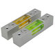 High-precision aluminum metal adjustable level bubble square strip type luminous magnetic 180MM multi-Specifications level 66 long silver shell green water magnetic luminous
