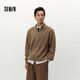 Semir Senrou|Sweater men's winter woolen sweater half-cardigan sweater for couples 101724107206