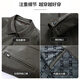 Shanshan Leather Jacket Men's Autumn and Winter New Business Casual Lapel Easy-Care Windproof Commuting Simple Jacket for Young and Middle-aged Men Black M /170