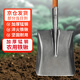 Fulida shovel, manganese steel shovel, agricultural flat head digging tool, vegetable gardening, household outdoor soil loosening artifact shovel
