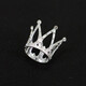 Children's small crown alloy small hair crown rhombus corner exquisite cake decoration 7-leaf clover mini silver