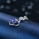 Lirokini necklace women's tanzanite gemstone pendant high-end jewelry 520 birthday gift for girlfriend and wife 1.19 carat tanzanite necklace brand gift box