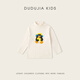 Dudujia anti-static boys' bottoming shirt winter children's long-sleeved T-shirt half turtleneck winter clothing girls' tops children's clothing trendy pink 90