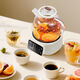 Household floral teapot all-glass constant temperature health kettle home multi-functional office boiling constant temperature thickened high borosilicate glass kettle floral teapot stew new 1.5L 1.5L touch temperature adjustment + intelligent appointment timing + high borosilicate glass