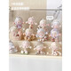 Pulian acrylic transparent hand-made ornament display cabinet is suitable for Bubble Mart display box. Large three-layer ladder model can hold 12-15 dolls without installation.