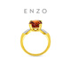 Chow Tai Fook ENZO Geometric Round 18K Gold Topaz Diamond Ring for Women EZV438 Birthday Gift No. 11