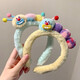 Zhao Lusi's same style cute and funny plush hair hoop for women autumn and winter high skull face wash headband hairpin hair band hair accessories Zhao Lusi's same style 2