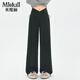 Miduli Maternity Pants Autumn and Winter Outerwear Low-waisted Wide-leg Pants Glutinous Rice Pants Casual Straight Pants Maternity Wear Autumn Oatmeal Color L