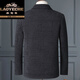 Classic car high-quality sheep wool lapel jacket for men in autumn and winter, middle-aged and elderly dad's winter chenille wool woolen jacket, dark gray 2XL 185 recommended 145-160Jin Jin equals 0.5 kg