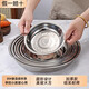 304 stainless steel round plate extra thick food grade dish plate household commercial soup plate deepened flat plate hotel tableware 16cm 3 pieces