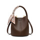 
viney cowhide bucket bag women's bag brand crossbody bag handbag birthday gift for girlfriend and wife [brown] high-end practical shoulder bag large capacity fashion light luxury versatile casual commuting bag
