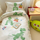 Cotton kindergarten quilt three-piece set baby nap bedding baby children's pure cotton quilt six-piece set for kindergarten Overlord Little Green Dragon soft and delicate 1.2*1.5 meters silk cotton quilt-2Jin Jin equals 0.5 kg