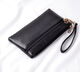 New Simple Soft Leather Hand Wallet Women's Long Version Large Capacity Coin Key Cell Phone Small Bag Bag Versatile and Trendy for All Seasons Black