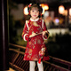 Pamino Hanfu Girls New Year Clothes Children New Year Clothes Winter Clothes Cheongsam Winter New Year Clothes Chinese Style Red 130