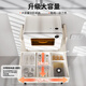 NQYW drawer-type microwave oven storage rack countertop double-layer integrated pull-out rice cooker oven storage bracket drawer model with pull-out 50cm fully equipped with adjustable shelf height chopsticks and buckets + 3