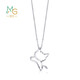 Chow Sang Sang Pt950 Kitten Platinum Pendant for Women without Chain 78003P Pricing