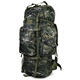 Outdoor 110 liter large capacity camouflage backpack backpack carrying tactical mountaineering bag U-shaped steel frame large backpack green camouflage-110L 110L