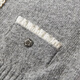 Xiangying Xiaoxiangfeng gray knitted suit skirt for women 2025 winter new style including wool cardigan miu series two-piece set light gray S