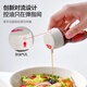 BdoBDO glass soy sauce bottle for home kitchen special light soy vinegar seasoning bottle sesame oil bottle without oil filling small oil pot ivory white single piece 110ml