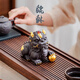 Xixi Taitai purple clay Pixiu tea pet ornaments can be used to raise light luxury high-end tea sets, tea table decorations on the tea table, lucky tea play, purple sand lucky star Gaozhao - male and female pair