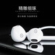 Wheatless 3.5mm plug, in-ear white wired headphones, music game wired headphones, exclusive version of white in-ear wired headphones (3.5mm port)