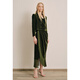 OBBLIGATO Olgado Autumn and Winter glossy velvet cropped coat coat dark grass green S