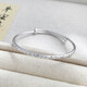 Beijing Gold Trading Center Co., Ltd. platinum bracelet pt950 imitation crystal shape push-pull bracelet for girlfriend and wife holiday birthday gift 2025, about 13.78g