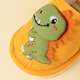Tiaodegao children's cotton slippers, autumn and winter heeled cotton shoes for small and medium-sized children, cartoon cute straps, warm and breathable home shoes, children's strapped cotton slippers - orange, single layer 25, inner length 14cm, recommended foot length 13cm