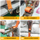 Jiuqiangu truck rope tightener cargo strapping truck cargo tightening strap rope tensioner trailer rope ratchet brake rope with tensioner + webbing + hook 5CM*10 meters