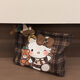Ins style cartoon portable large capacity cosmetic bag cute clutch bag hellokitty storage bag small retro plaid kitty