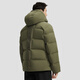 DESCENTE TRAINING série entraînement complet sport fitness doudoune chaude à capuche pour hommes KK-kaki L (175/96A)