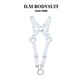 DMD.M Belt Jumpsuit Ring Men's Underwear Sexy Elastic Sexy Temptation Personalized Metal Thong White One Size