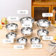 Extra thick double-layered bowl, heat-insulated and anti-scalding stainless steel bowl, household commercial-grade canteen adult instant noodle bowl, children's bowl, double-layered platinum bowl 13cm
