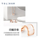 Xie Ruilin (TSL) 18K gold earrings Yueji series women's white mother-of-pearl earrings AG707 (64061)