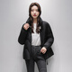 Snow Flying Lightweight Goose Down Down Jacket Women's Short Slim Simple Warm 2025 Winter New Stand Collar Jacket Black S
