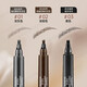 Four-pronged eyebrow pencil is waterproof and sweat-proof, does not fade or smudge. Beginners can easily draw wild eyebrows to create hair flu. Waterproof and sweat-proof 05# natural black