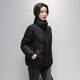 Snow Flying Lightweight Goose Down Down Jacket Women's Short Slim Simple Warm 2025 Winter New Stand Collar Jacket Black S