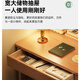 Huixun solid wood desk with bookshelf student home study table hole board computer desk small apartment bedroom bedside writing desk black walnut color #desk + bookshelf 70cm*60cm*75cm total height 190cm