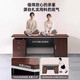 Desk staff desk simple modern office boss desk simple staff desk workbench supervisor desk computer desk boss desk wilderness oak color 160*70