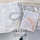 Laofu gold platinum solid solid screw-shaped rice-shaped ring ring (face width is about 3. Mother and lover's birthday Mid-Autumn Festival gift screw-shaped rice-shaped ring ring (about 4.57g)