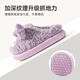 Daddy Pig Children's Cotton Slippers Girls' Home Indoor Warm Anti-Slip Soft Sole Sanrio Cartoon Big Children's Furry Slippers Purple 25