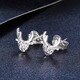 Beijing Gold Trading Center Co., Ltd. Platinum Earrings Yi Lu You You Earrings as a gift for your girlfriend as a gift, about 1.40g