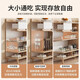 Zuodu Shoe Cabinet Home Doorway 2025 New Entry Wall Entrance Cabinet with Thick Solid Wood Legs Storage Storage Cabinet Impulse Subsidy Three Doors and One Draw Oak Color + White 80CM